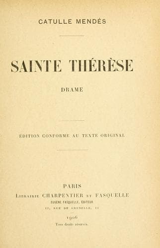 Tapa de Sainte Thérèse