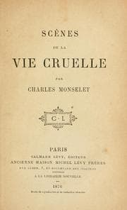 Tapa de Scènes de la vie cruelle