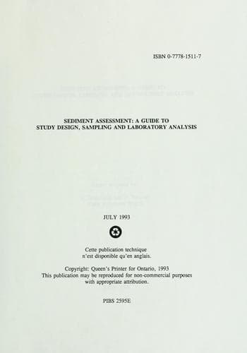 Tapa de Sediment assessment