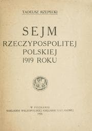 Tapa de Sejm Rzeczypospolitej Polskiej 1919 roku