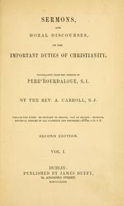 Tapa de Sermons and moral discourses on the important duties of Christianity