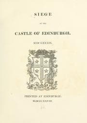 Tapa de Siege of the Castle of Edinburgh