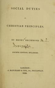 Tapa de Social duties on Christian principles
