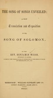 Tapa de The song of songs unveiled