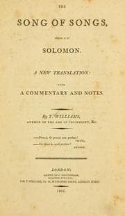 Tapa de The song of songs, which is by Solomon