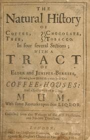 Tapa de The Natural history of coffee, thee, chocolate, tobacco