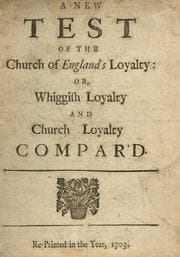 Tapa de A new test of the Church of England's loyalty; or