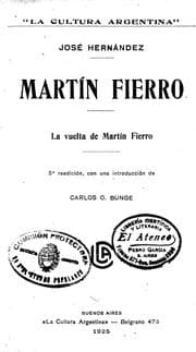 Tapa de Martín Fierro ; La vuelta de Martín Fierro