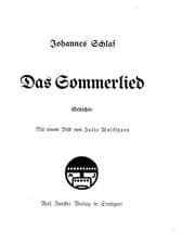 Tapa de Das Sommerlied