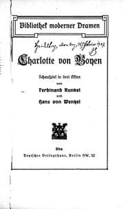 Tapa de Charlotte von Boyen
