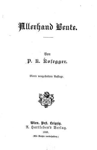 Tapa de Allerhand Leute