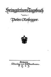 Tapa de Heimgärtners Tagebuch