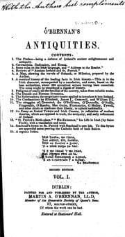 Tapa de O'Brennan's antiquities
