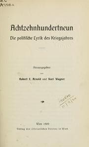 Tapa de Achtzehnhundertneun