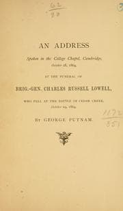 Tapa de An address spoken in the college chapel