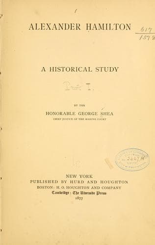 Tapa de Alexander Hamilton