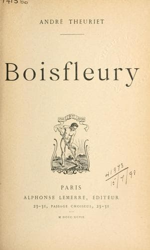 Tapa de Boisfleury.