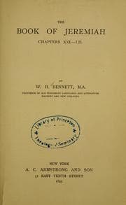 Tapa de The book of Jeremiah, chapters XXI.-LII