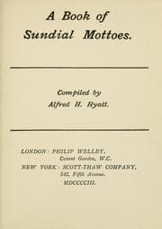 Tapa de A book of sundial mottoes