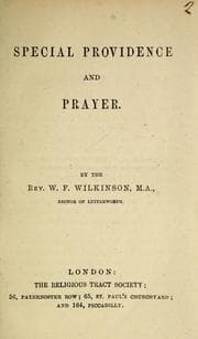 Tapa de Special providence and prayer