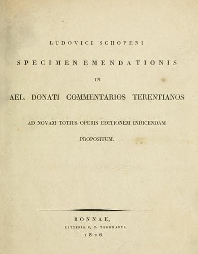 Tapa de Specimen emendationis in Ael
