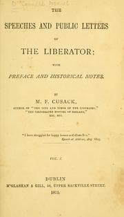 Tapa de The speeches and public letters of the liberator