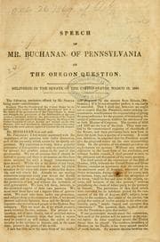 Tapa de Speech of Mr. Buchanan of Pennsylvania on the Oregon question