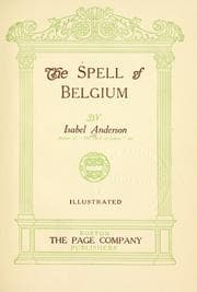 Tapa de The spell of Belgium