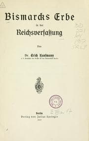 Tapa de Bismarcks Erbe in der Reichsverfassung