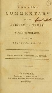 Tapa de Calvin's Commentary on the epistle of James, newly translated from the original Latin