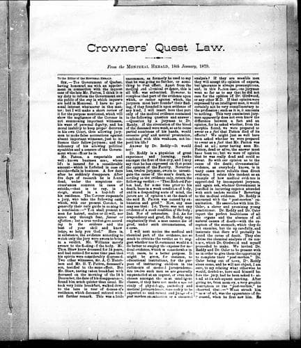 Tapa de Crowners' quest law