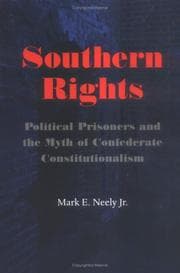 Tapa de Southern Rights: Political Prisoners and the Myth of Confederate Constitutionalism