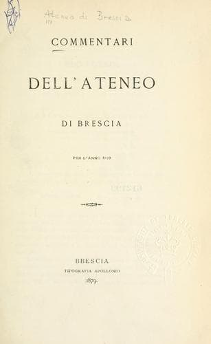 Tapa de Storia della Valle Sabbia