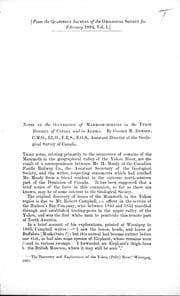 Tapa de Notes on the occurrence of mammoth-remains in the Yukon District of Canada and in Alaska