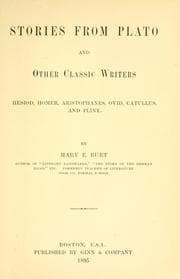 Tapa de Stories from Plato and other classic writers