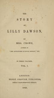 Tapa de The story of Lilly Dawson