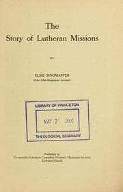 Tapa de The story of Lutheran missions