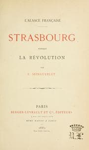 Tapa de Strasbourg pendant la révolution