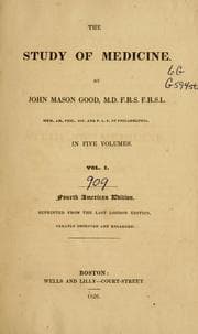 Tapa de The study of medicine