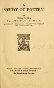 Tapa de A study of poetry