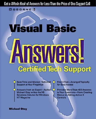 Tapa de Visual Basic Answers!