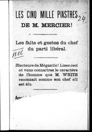Tapa de Les cinq mille piastres de M. Mercier!