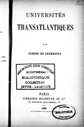 Tapa de Universités transatlantiques
