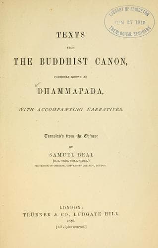 Tapa de Texts from the Buddhist canon