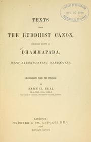 Tapa de Texts from the Buddhist canon
