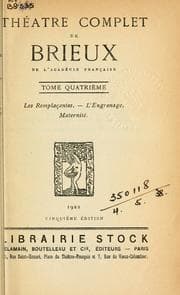 Tapa de Théatre complet de Brieux