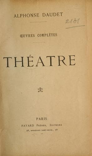 Tapa de Théatre