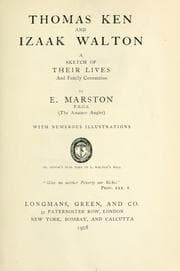 Tapa de Thomas Ken and Izaak Walton, a sketch of their lives and family connection