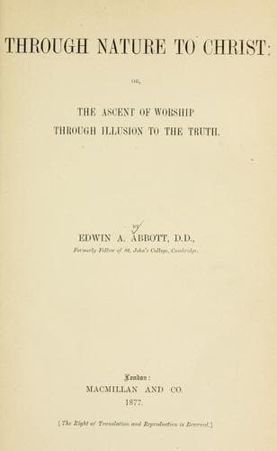Tapa de Through nature to Christ