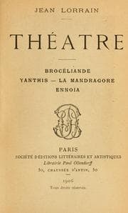 Tapa de Théâtrè par  Jean Lorrain